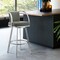 Armen Living Sandringham 30" Gray Faux Leather and Brushed Stainless Steel Swivel Bar Stool 721535762071 - alternate 7